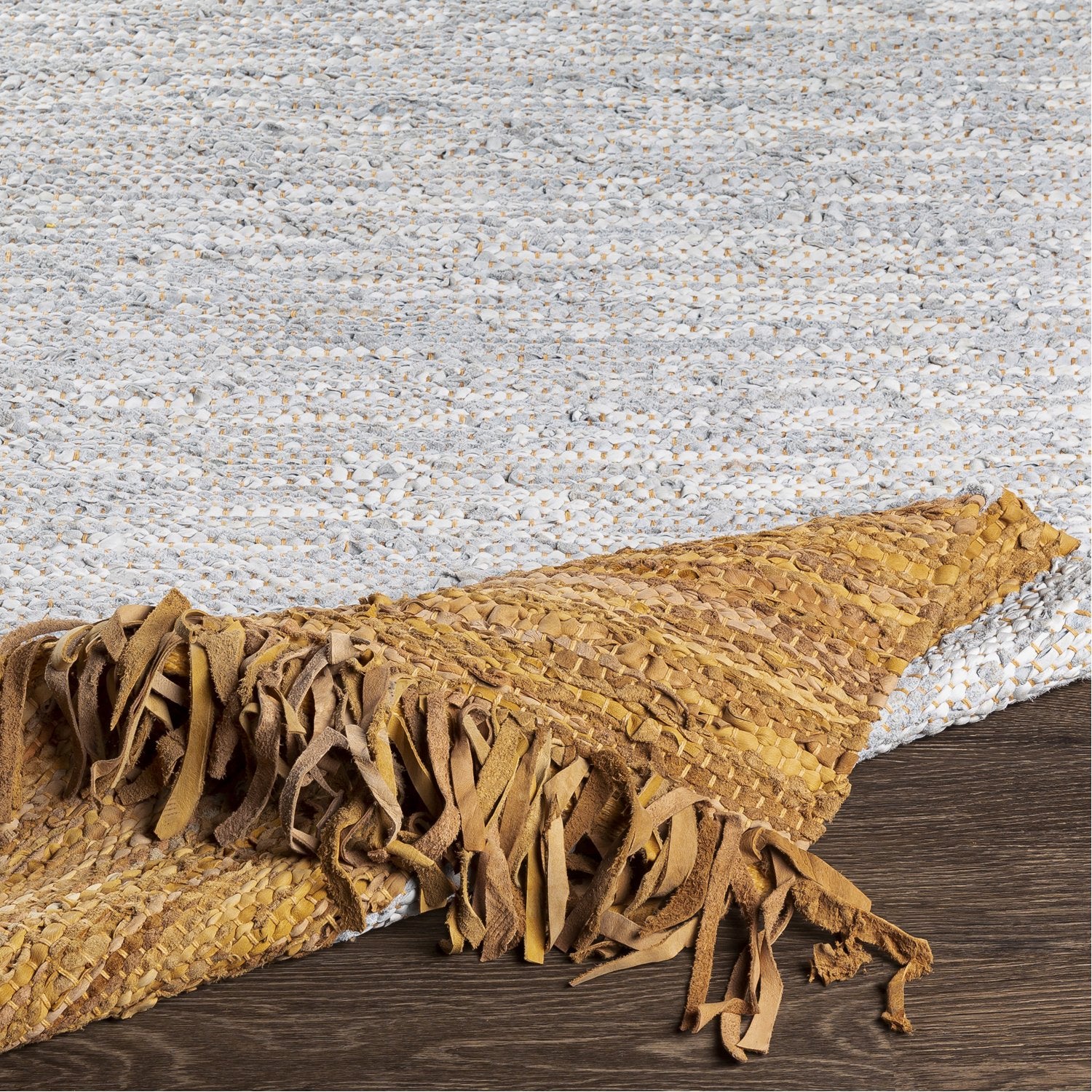 Lexington Hand Woven Rug in Camel, Light Gray, Wheat