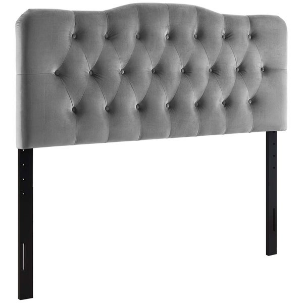 Carson Carrington Labbetorp Twin Diamond Tufted Velvet Headboard - - 28502190