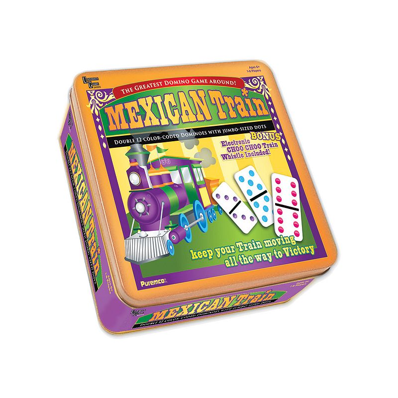 Mexican Train Double 12 Color Dot Dominoes - Professional Size