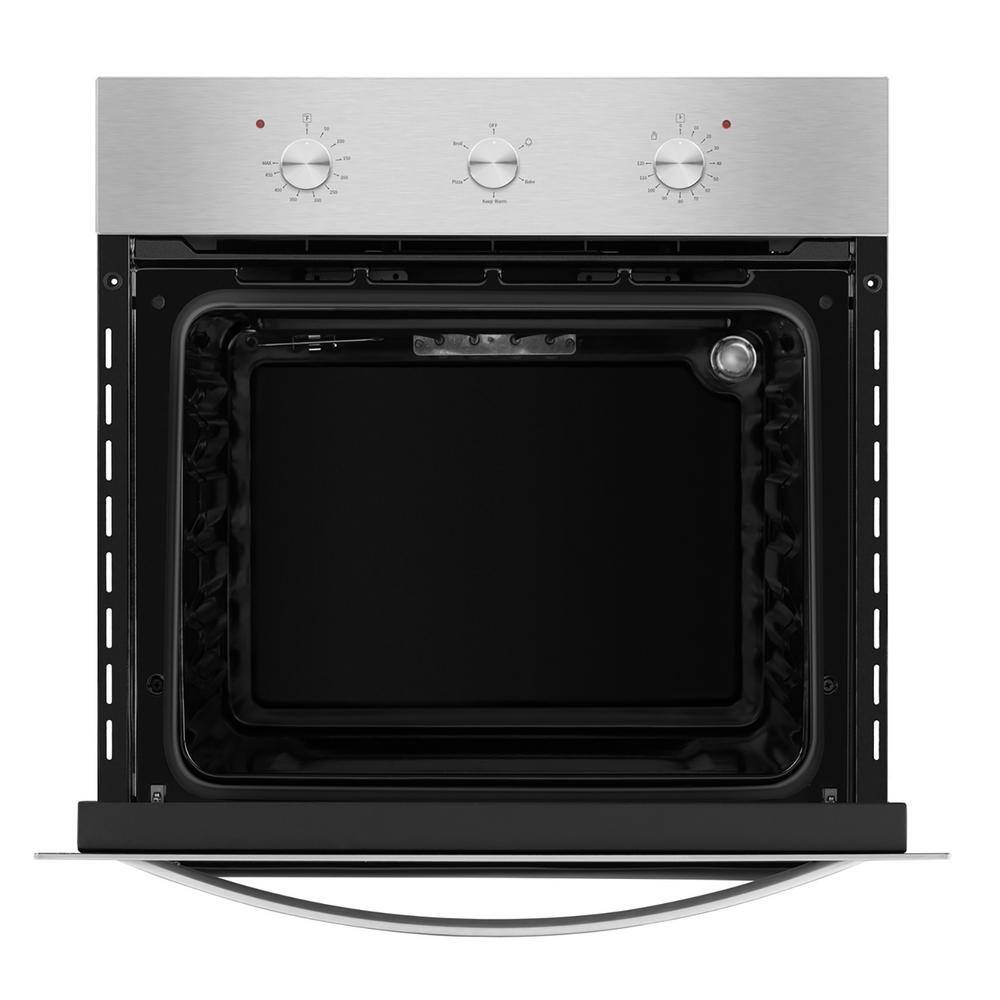 Empava 24 in. Single Electric Wall Oven in Stainless Steel with Konb Controls EPA-24WOA01