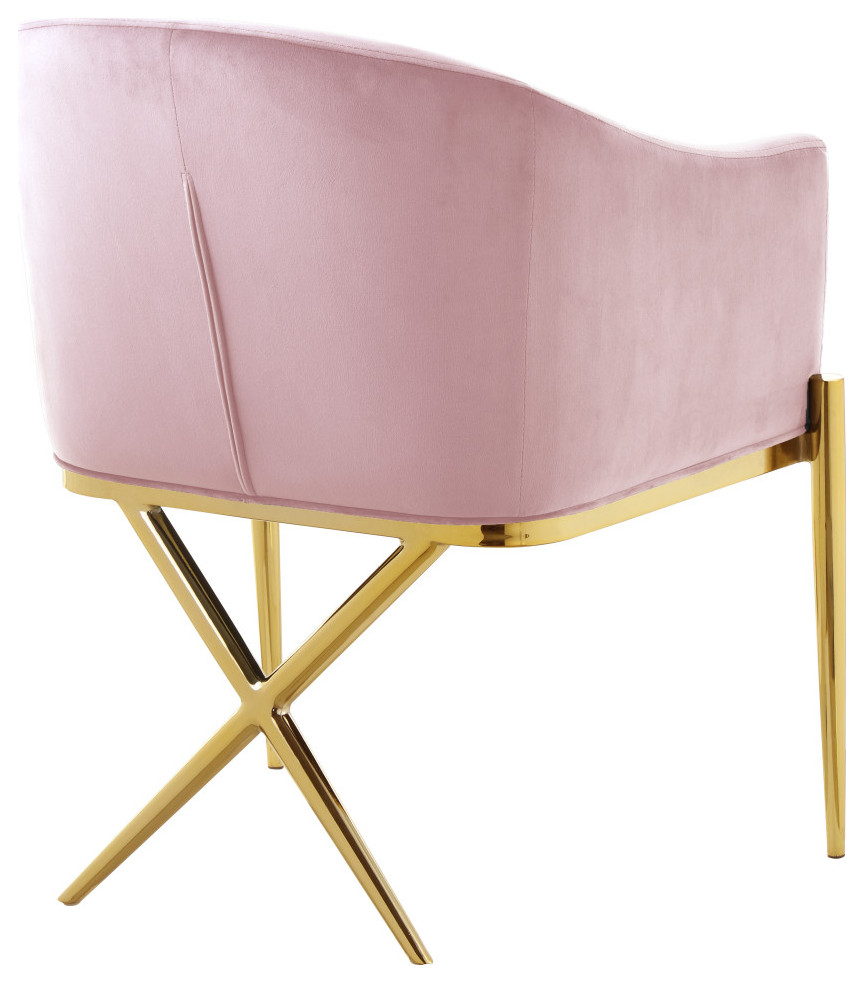 The Parker Dining Chair  Velvet   Midcentury   Dining Chairs   by Meridian Furniture  Houzz