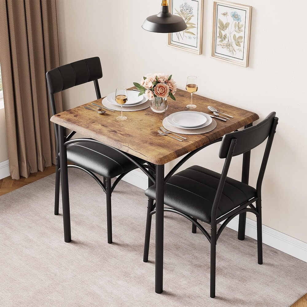 3 Piece Dining Table Set for 2