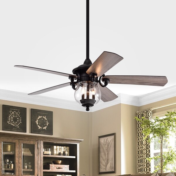 Anisma Anna 28 Inch Mid-Century Modern Style Lighted Ceiling Fan with Remote Shopping - The Best Deals on Ceiling Fans | 39452545