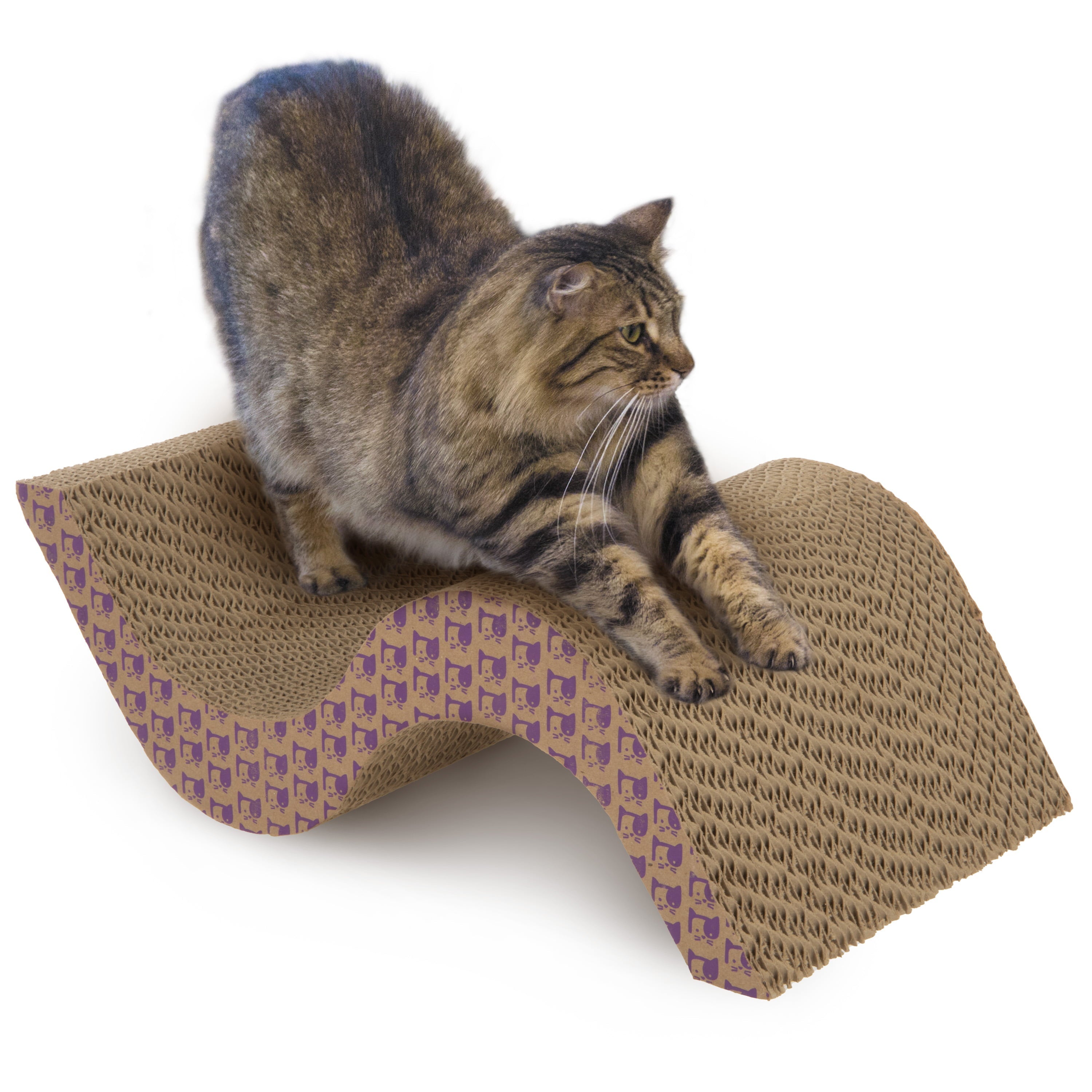 SmartyKat Super Scratcher+ Scroll Catnip-Infused Corrugate Cat Scratcher, Hideout & Lounge