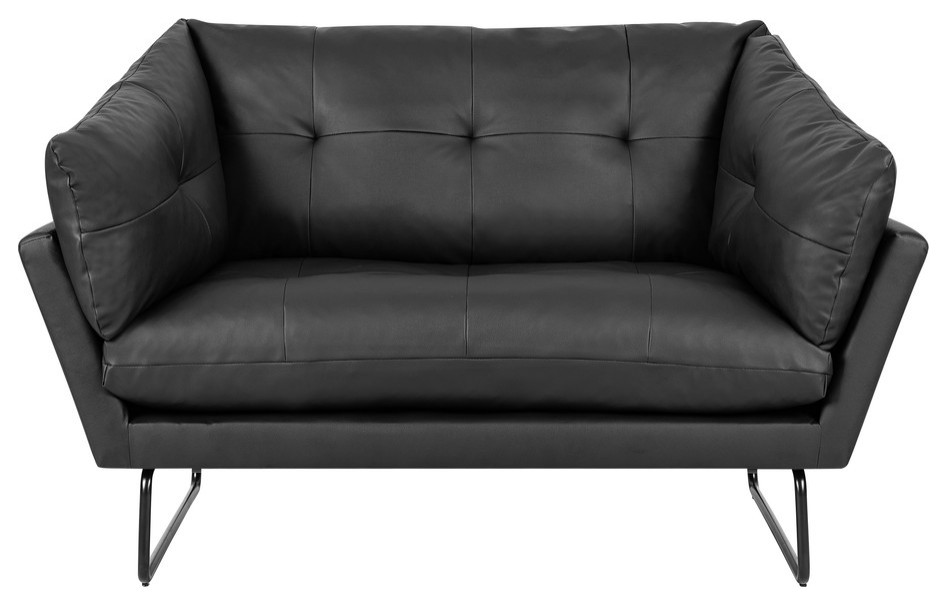 Karla PU Leather Contemporary Loveseat   Contemporary   Loveseats   by Lilola Home  Houzz