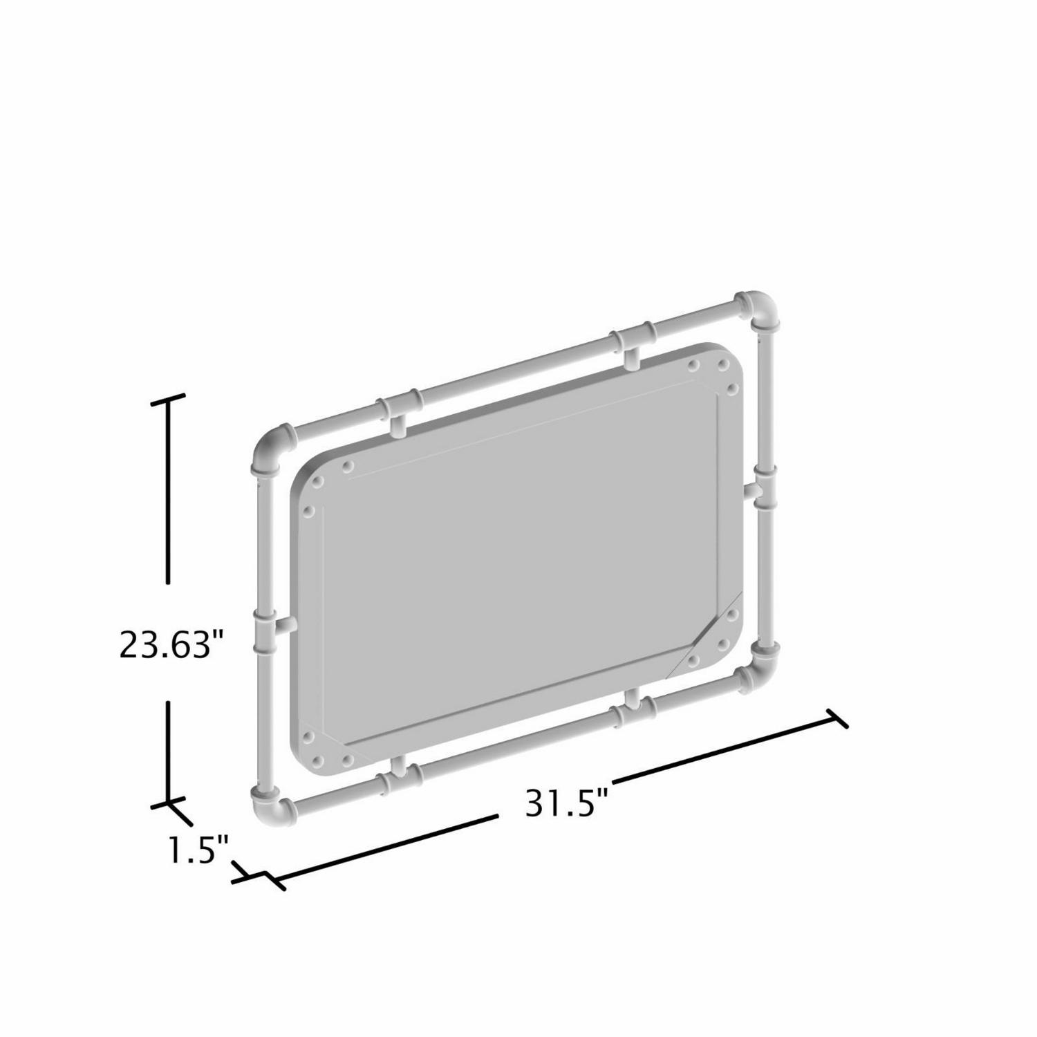 Furniture of America Stockholm Industrial Wall Mirror  31.5W x 23.63H in.