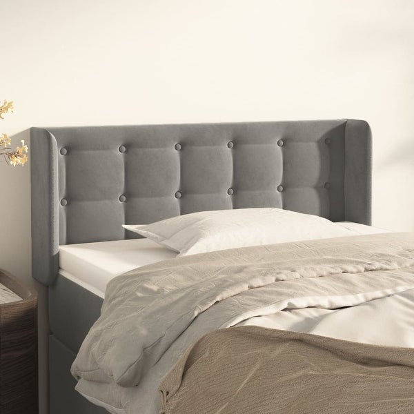 vidaXL Headboard with Ears Dark/Light Gray 40.6