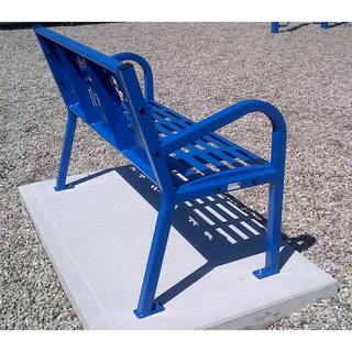 Paris 4 ft. Blue Buddy Bench 460-343-8002