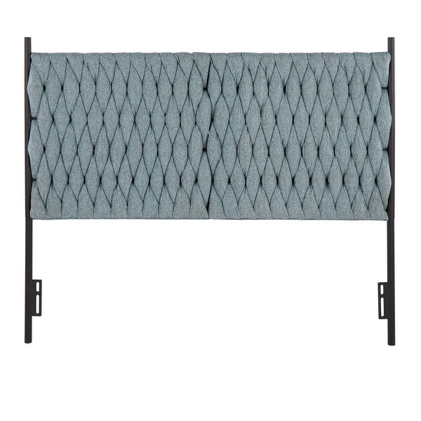 Silver Orchid Braided Matisse Queen Headboard - - 35450123