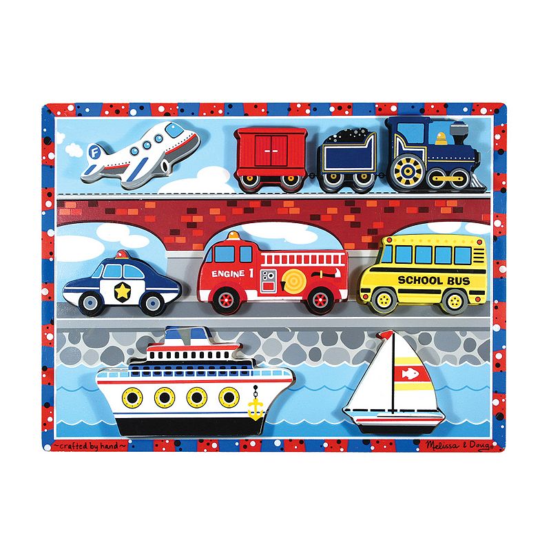 Melissa and Doug Vehicles Chunky Puzzle