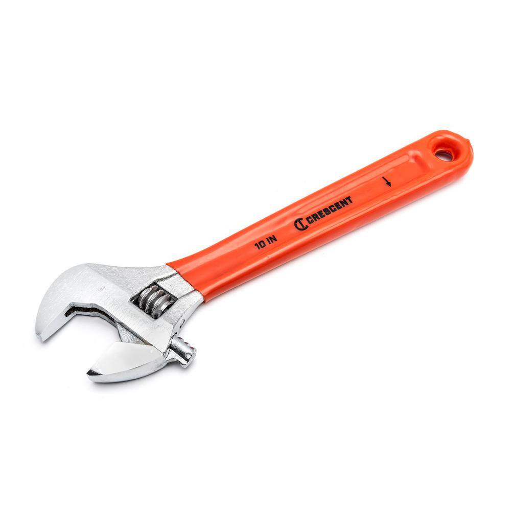 Crescent 6 in. 8 in. and 10 in. Chrome Cushion Grip Adjustable Wrench Set (3-Piece) AC26810CV