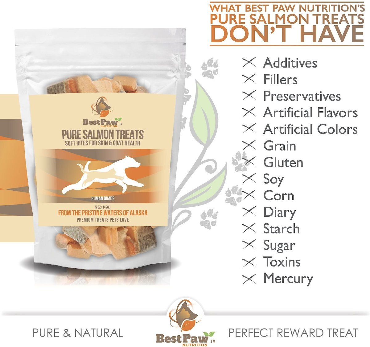 Best Paw Nutrition Wild Alaskan Salmon Grain-Free Freeze-Dried Dog and Cat Treats