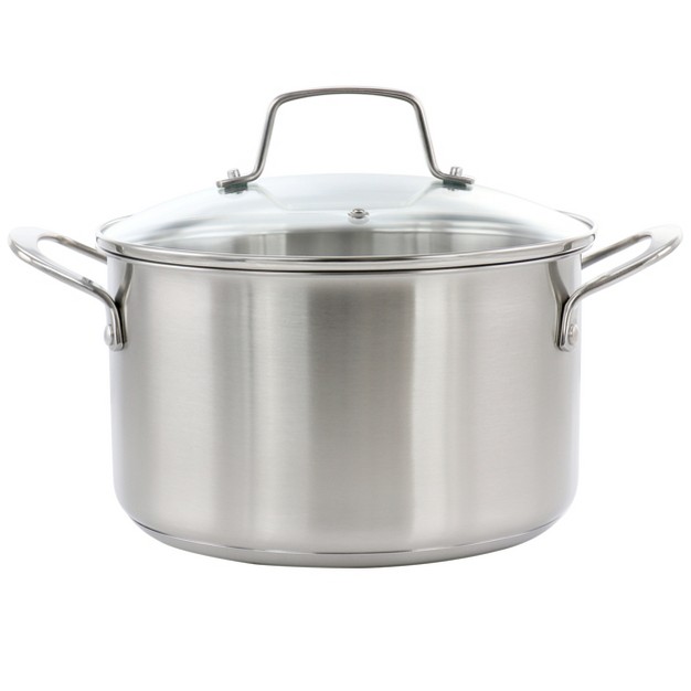 Martha Stewart Everday Midvale 2 6 Quart Stainless Steel Saucepan With Lid