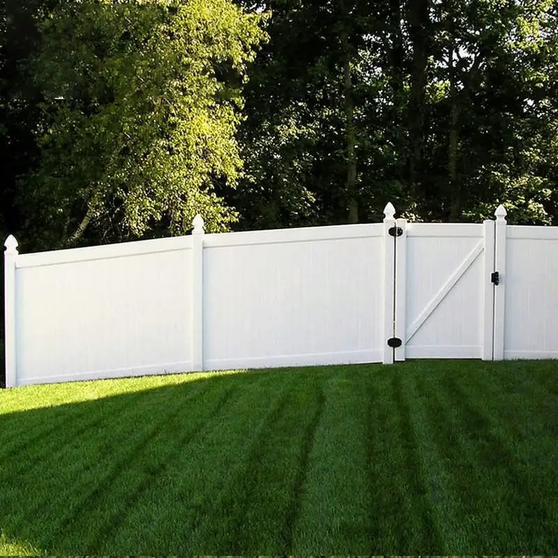 Factory Supply 6Ft.H X8Ft.W  Or 6Ft.H X6Ftw Customizalbe Pvc Plastic Vinyl Wall Fences Privacy Post Panels Multi Functiona/