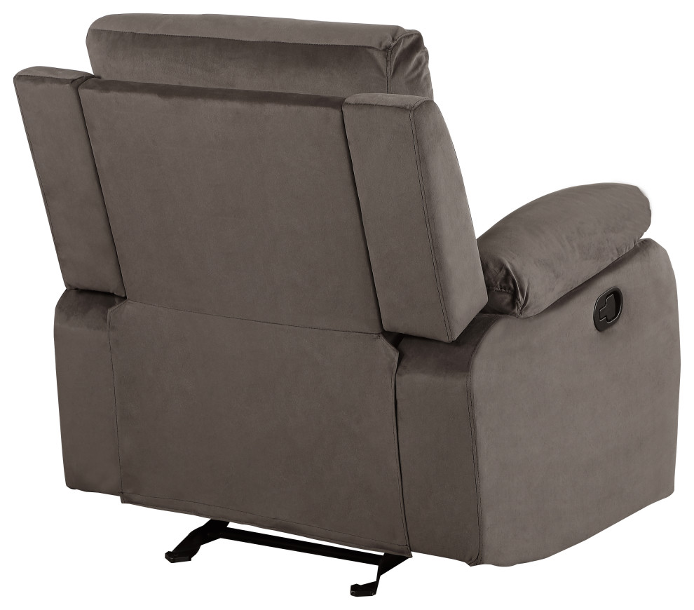 Axel Contemporary Microfiber Recliner Chair   Contemporary   Recliner Chairs   by Luxuriant Furniture  Houzz