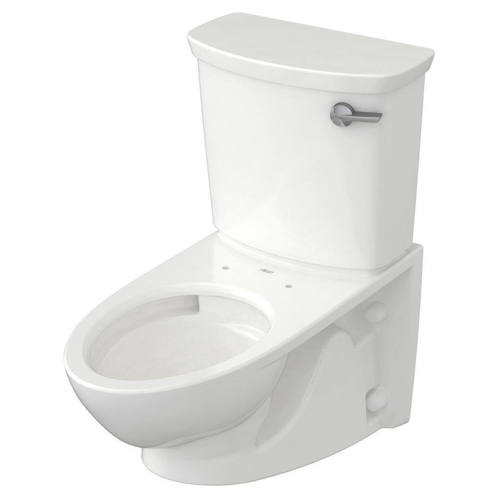 American Standard Glenwall VorMax Wall-Hung 2-Piece 1.28 GPF Single Flush Elongated Toilet with Right Hand Trip Lever in White 2882108.020