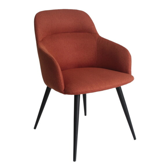 Modrest Scranton Modern Orange   Black Dining Chai...