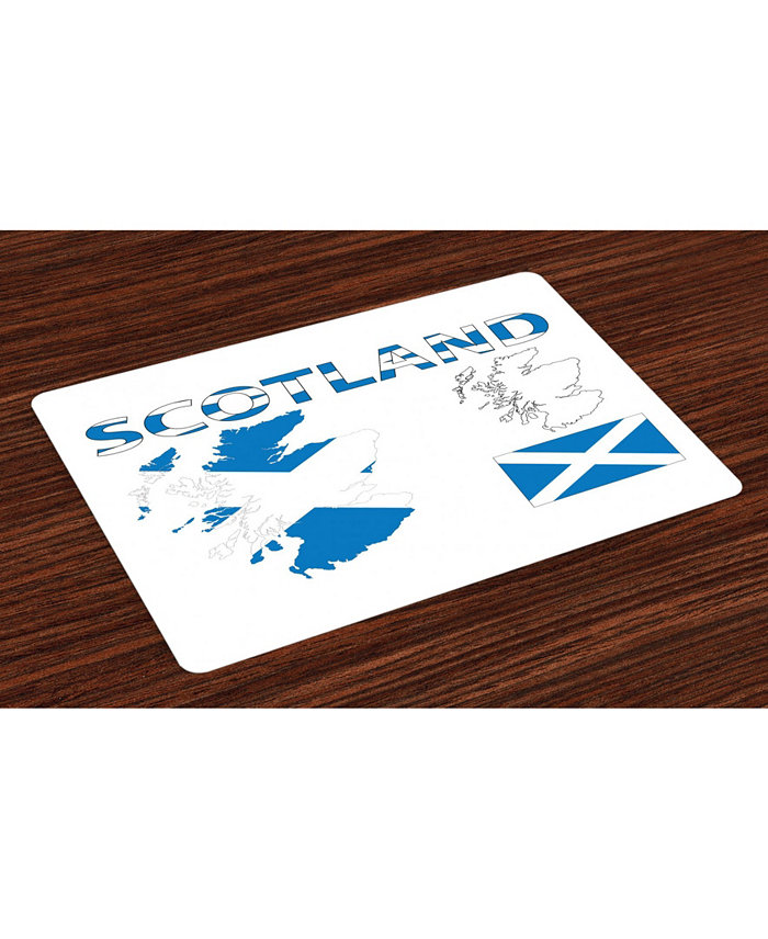 Ambesonne Scotland Place Mats Set of 4