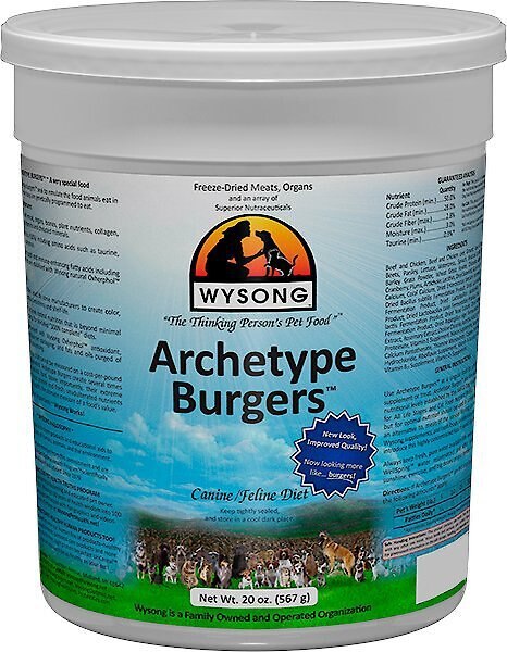 Wysong Archetype Burgers Freeze-Dried Raw Dog and Cat Food