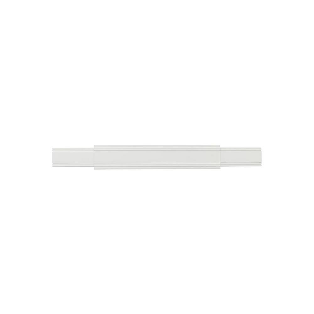 Pearl Mantels 48 in. - 80 in. White Cap-Shelf Mantel RPS211ADJD