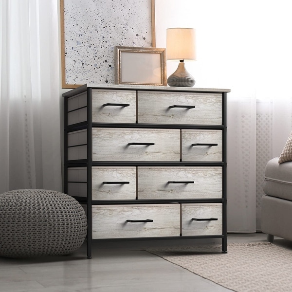 Dresser w/ 8 Drawers Furniture Storage and Chest Tower for Bedroom - - 36791998