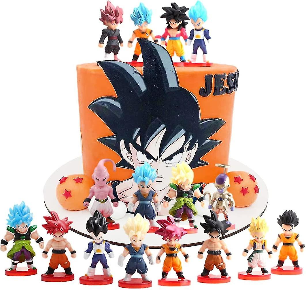 16pcs Cake Topper For Ball ， Ball Z Theme Supplies， Children's Cake Decoration