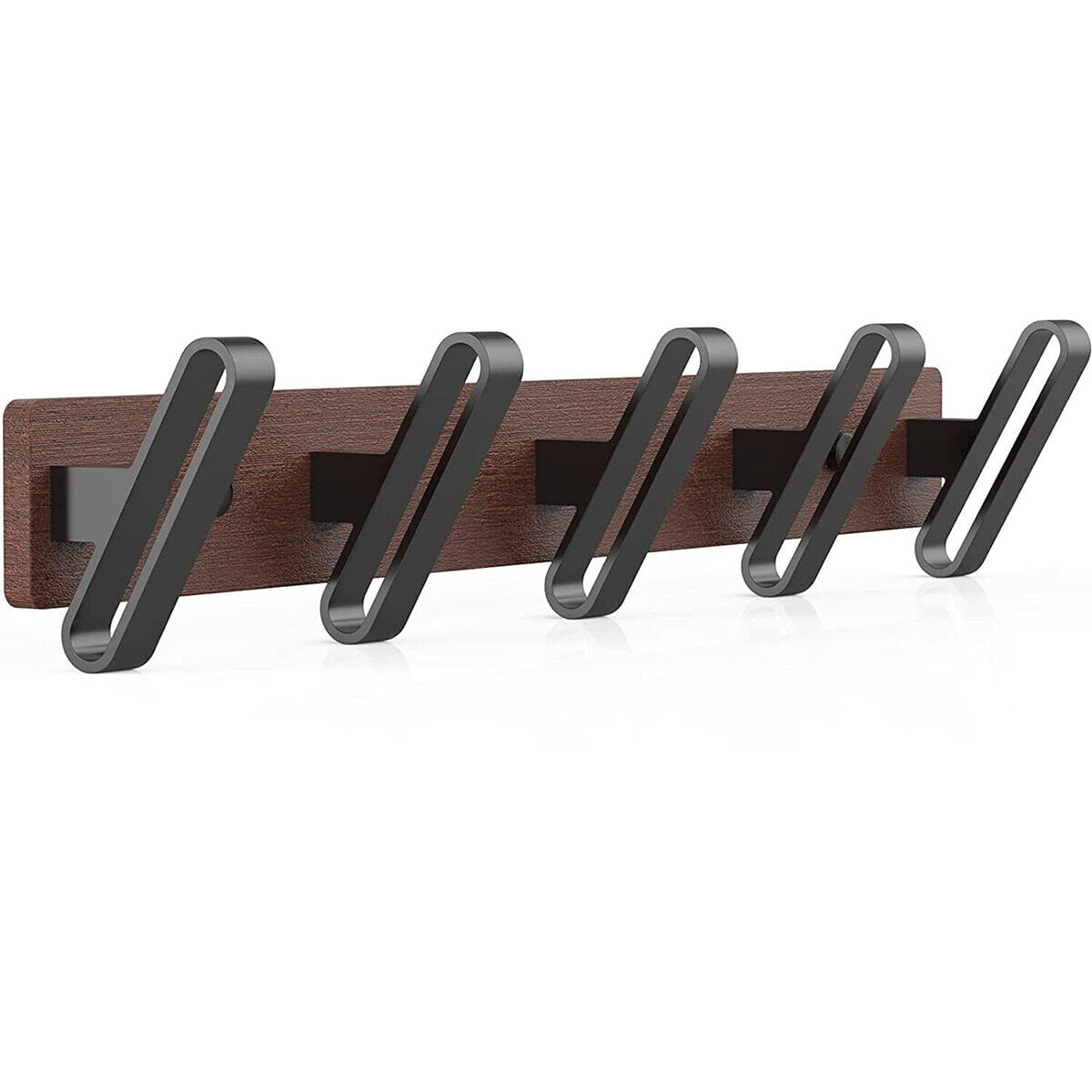 Coat Hooks Wall Mounted， Wood Wall Hooks Rack for Hanging Coat Hat Backpack， Farmhouse Heavy Duty Coat Rack Hangers for Jacket Towel Bag