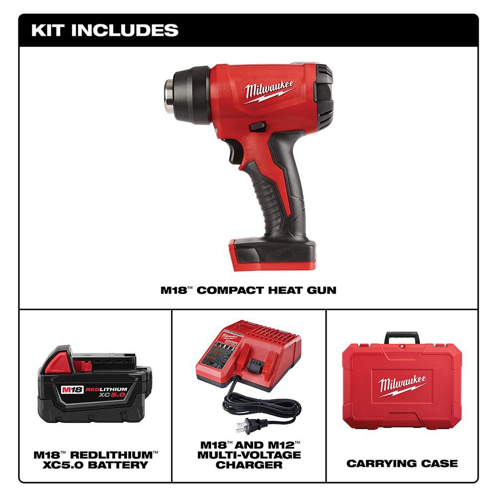 Milwaukee M18 Compact Heat Gun Kit 2688-21 from Milwaukee