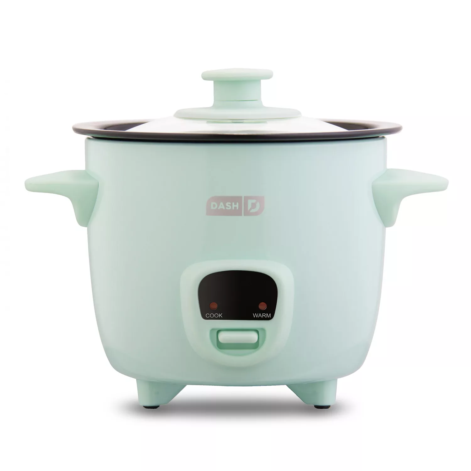 Dash Mini 2-Cup Rice Cooker with Keep Warm Function， Aqua