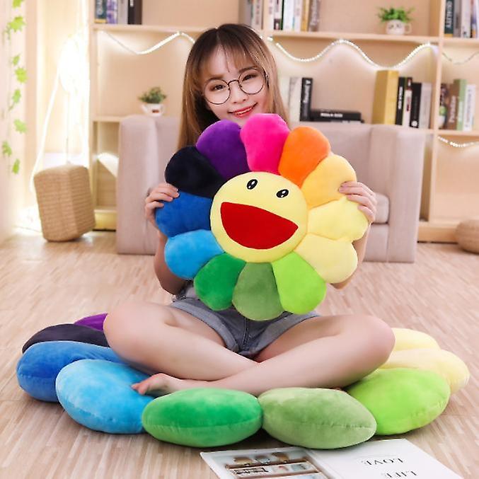 Miman Smile Face Plush Pillow Cushion Mat Pillow Sofa Cushion Colorful Plush Toy