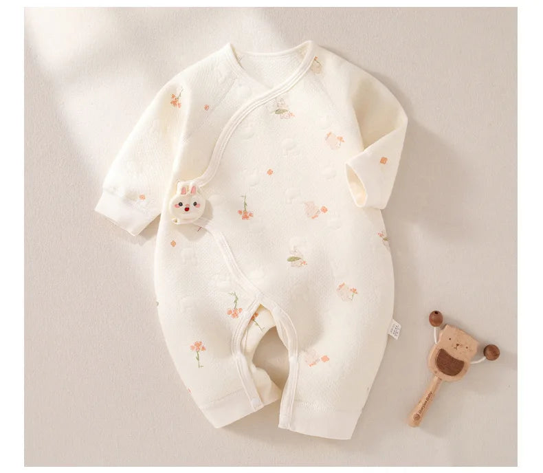 AYNIGIELL Spring Autumn 0-6 Months Baby Rompers 100% cotton Newborn baby girls boys Clothes of Long Seeve Infant Clothing