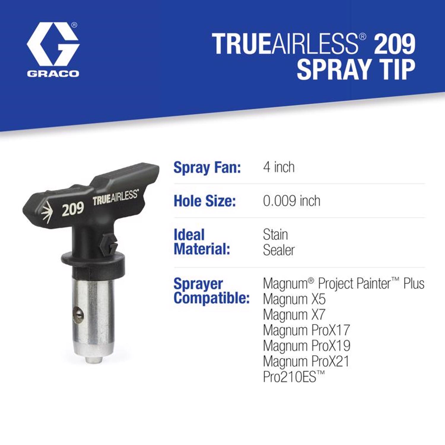 Graco TrueAirless 209 Reversible Airless Spray Tip