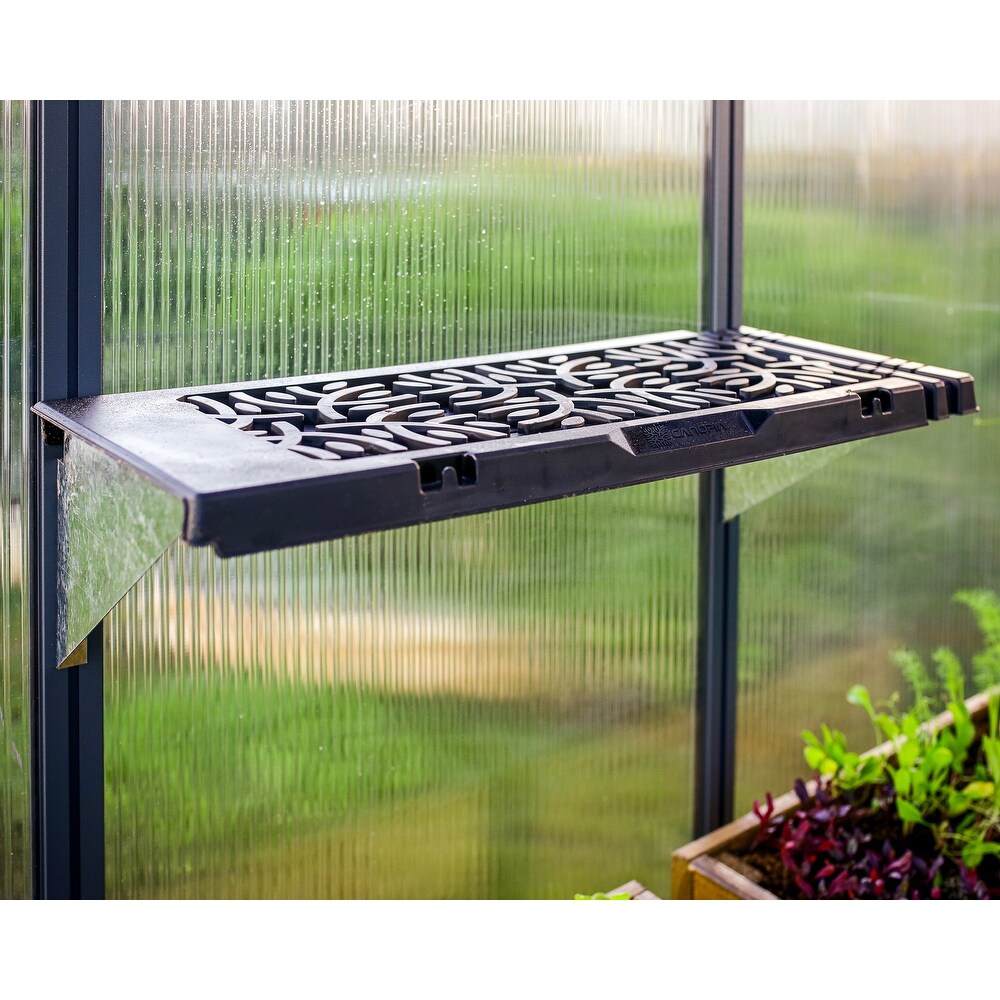 Canopia Signature 26 in. W x 10.2 in. D x 6.5 in. H Plastic Shelf Kit for Greenhouse   12 Units   26 in. x 10.2 in.