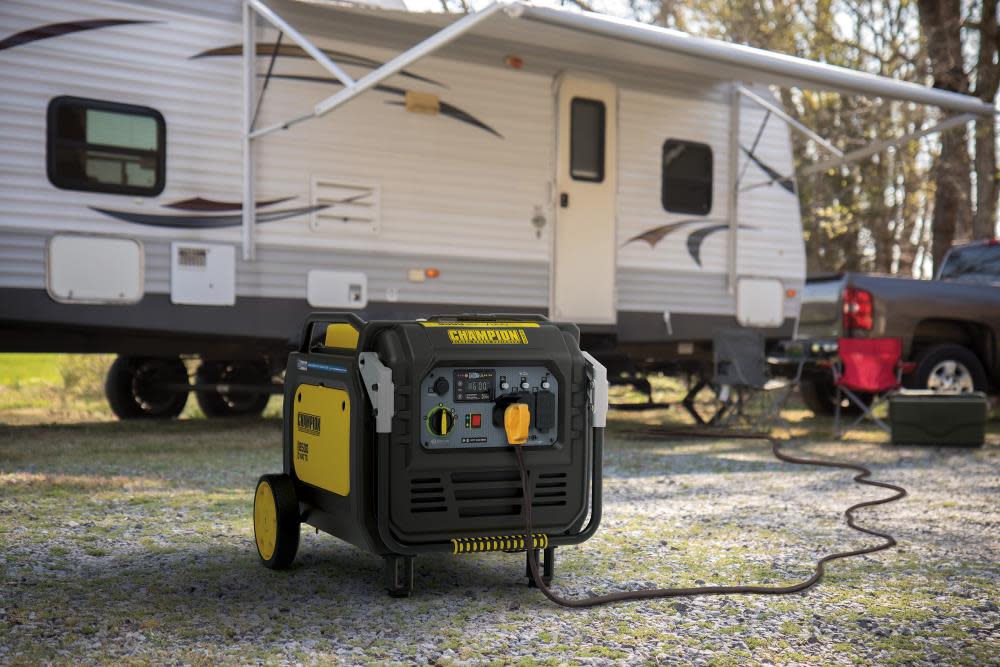 Champion 8500 Watt Portable Electric Start Inverter Generator with Quiet Technology and CO Shield ;