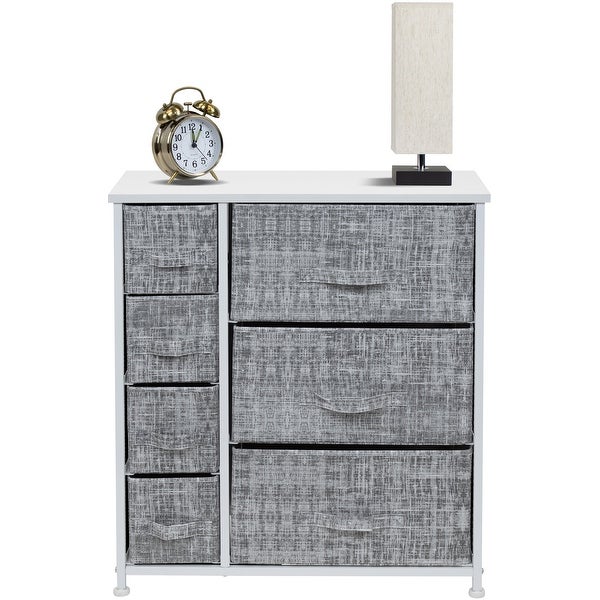 Dresser w/ 7 Drawers Furniture Storage and Chest Tower for Bedroom - - 34478591