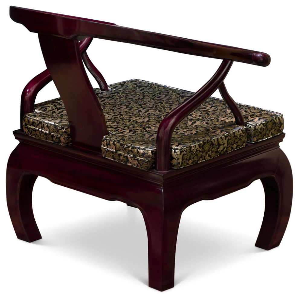 Rosewood Chow Leg Monk Chair   Asian   Armchairs And Accent Chairs   by China Furniture and Arts  Houzz