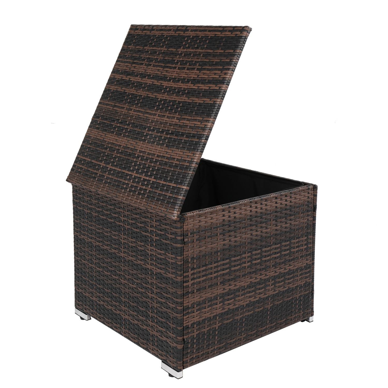 Cmgb Outdoor Storage Wicker Deck Box,Yard Storage Box,Brown