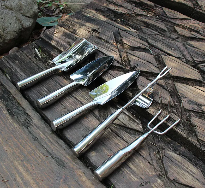 5 piece Gardening Planting Shovel Fork Garden Hand Tool Set