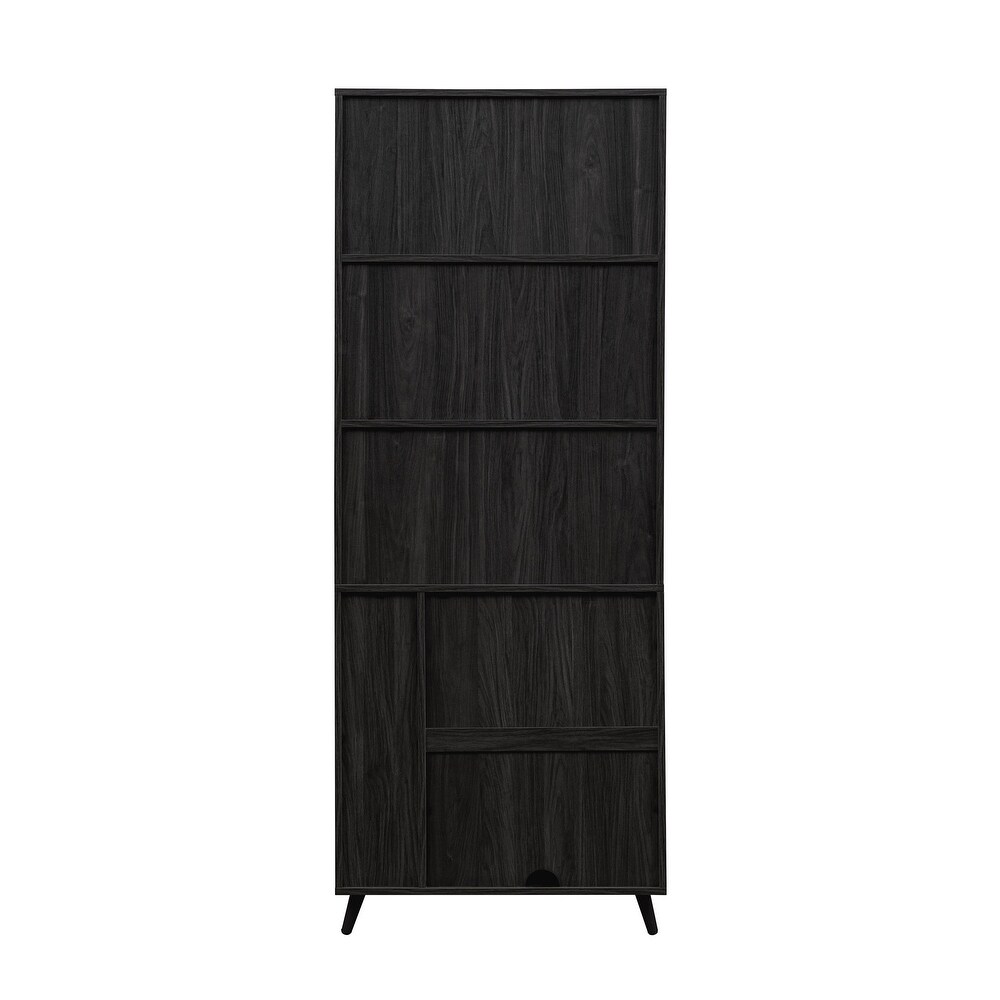 Middlebrook Modern Glass Shelf Accent Cabinet