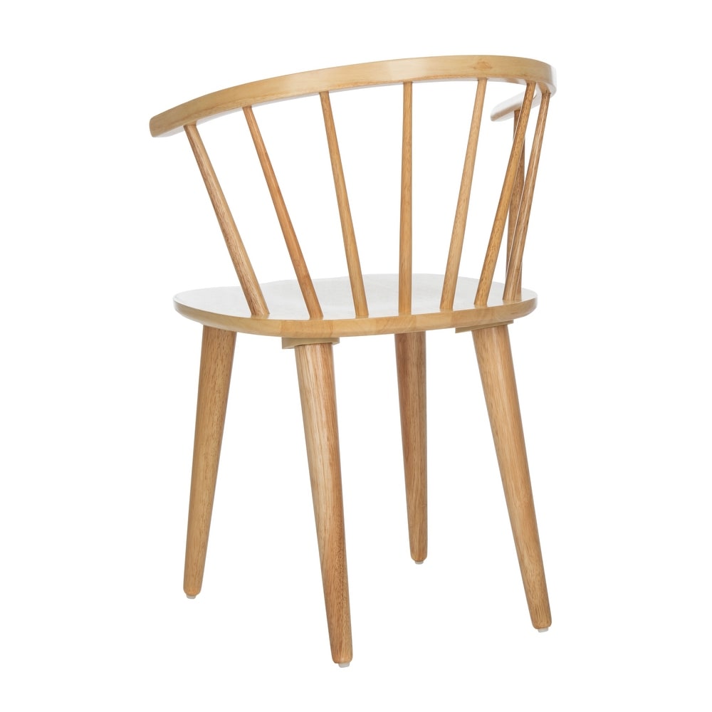 SAFAVIEH Dining Country Blanchard Natural Wood Dining Chairs (Set of 2)   21.3\