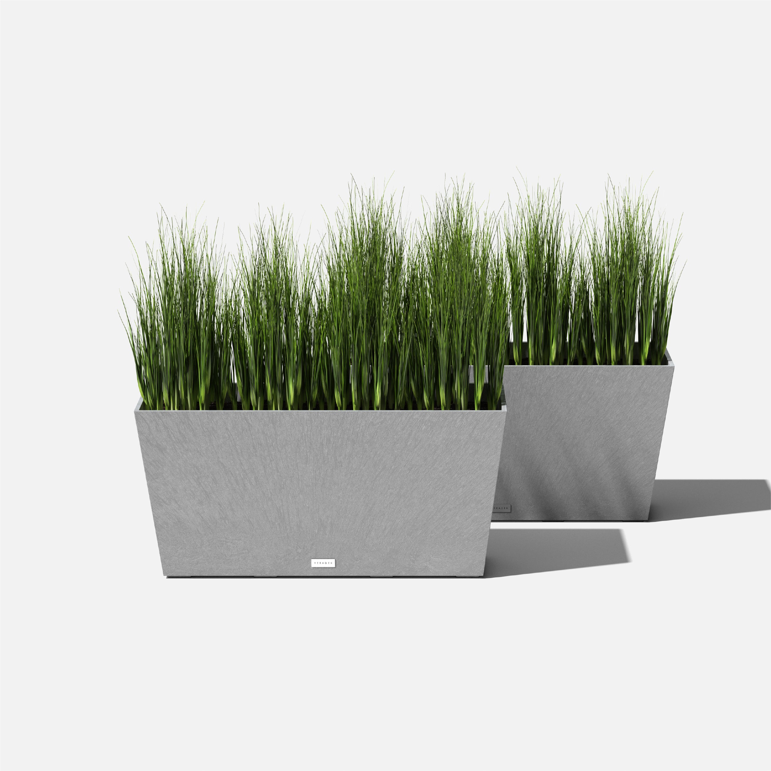 Veradek Pure Series Midori 31" Planter 2 Pack Grey