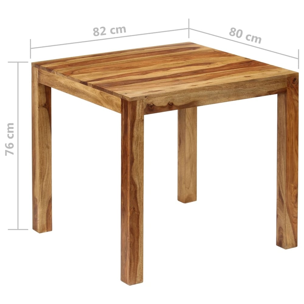 vidaXL Dining Table Solid Sheesham Wood 32.2\