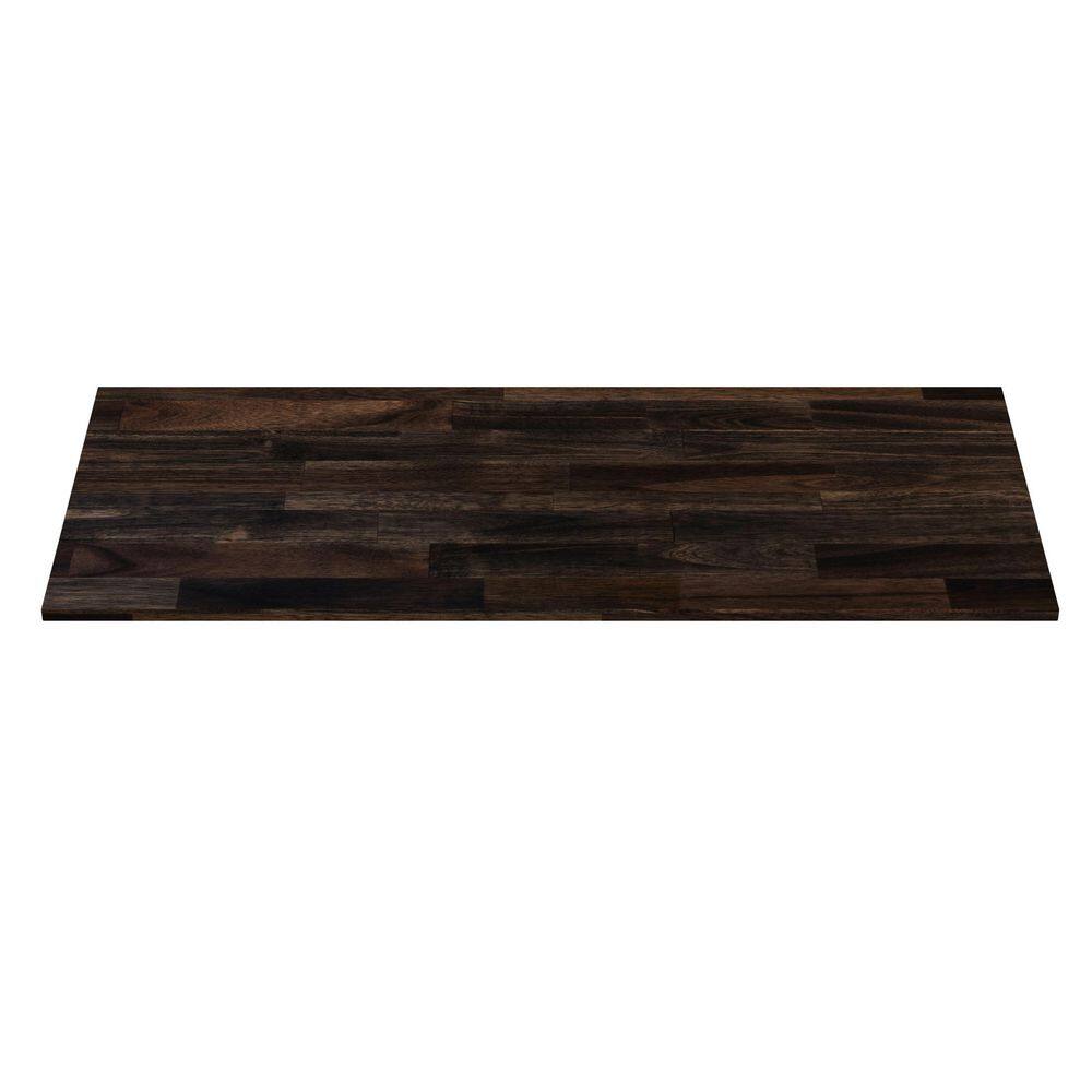 Interbuild 48 in. L x 20 in. D x 0.7 in. T Solid Acacia Appearance Board Espresso 668660