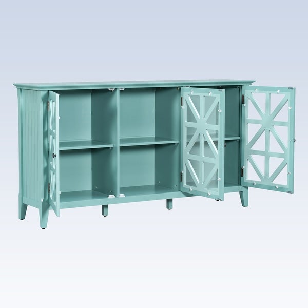 Modern Console Table Sideboard for Living Room With 3 Doors