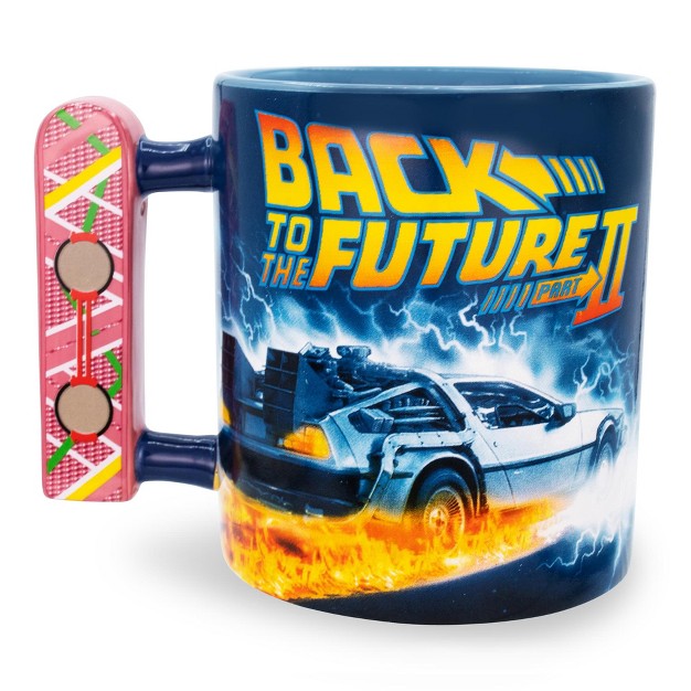 Silver Buffalo Back To The Future 2 Hoverboard Sculpted Handle Ceramic Mug Holds 20 Ounces