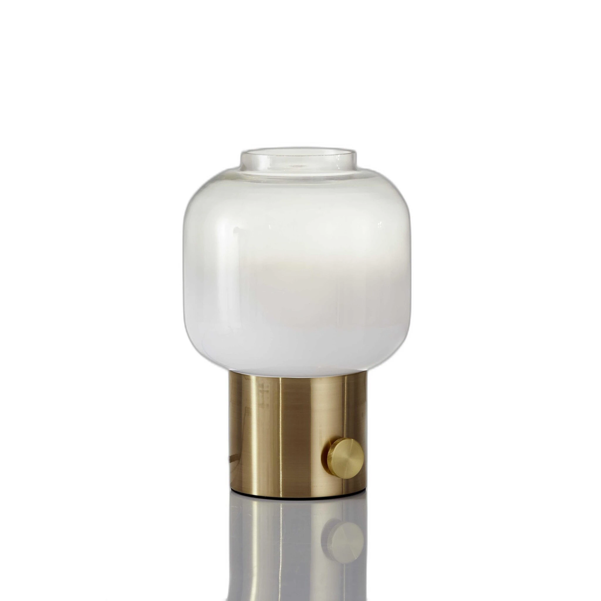 Mod Pod Brass Glass Table Lamp - 8 x 8 x 12