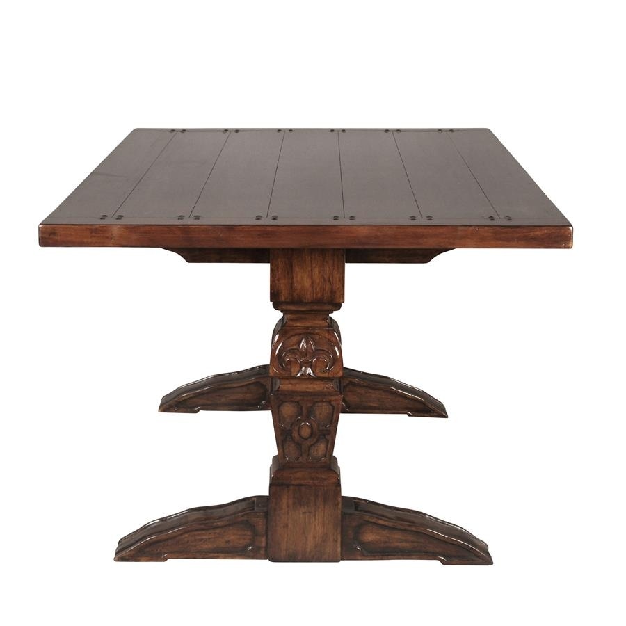 Design Toscano English Gothic Solid Wood Refectory High Table