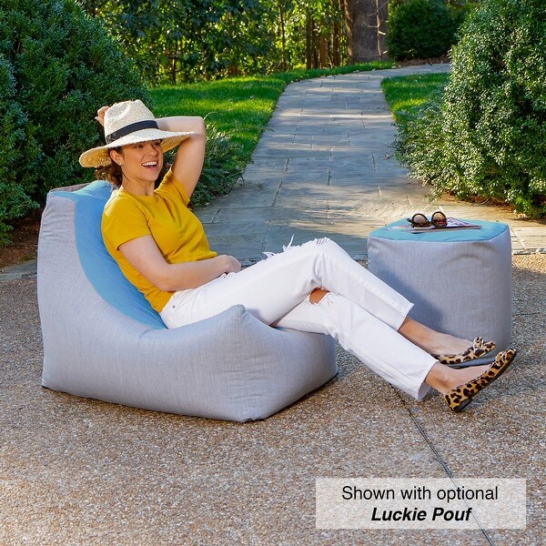 Jaxx Juniper Sunbrella Fabric Outdoor Bean Bag Patio Chair