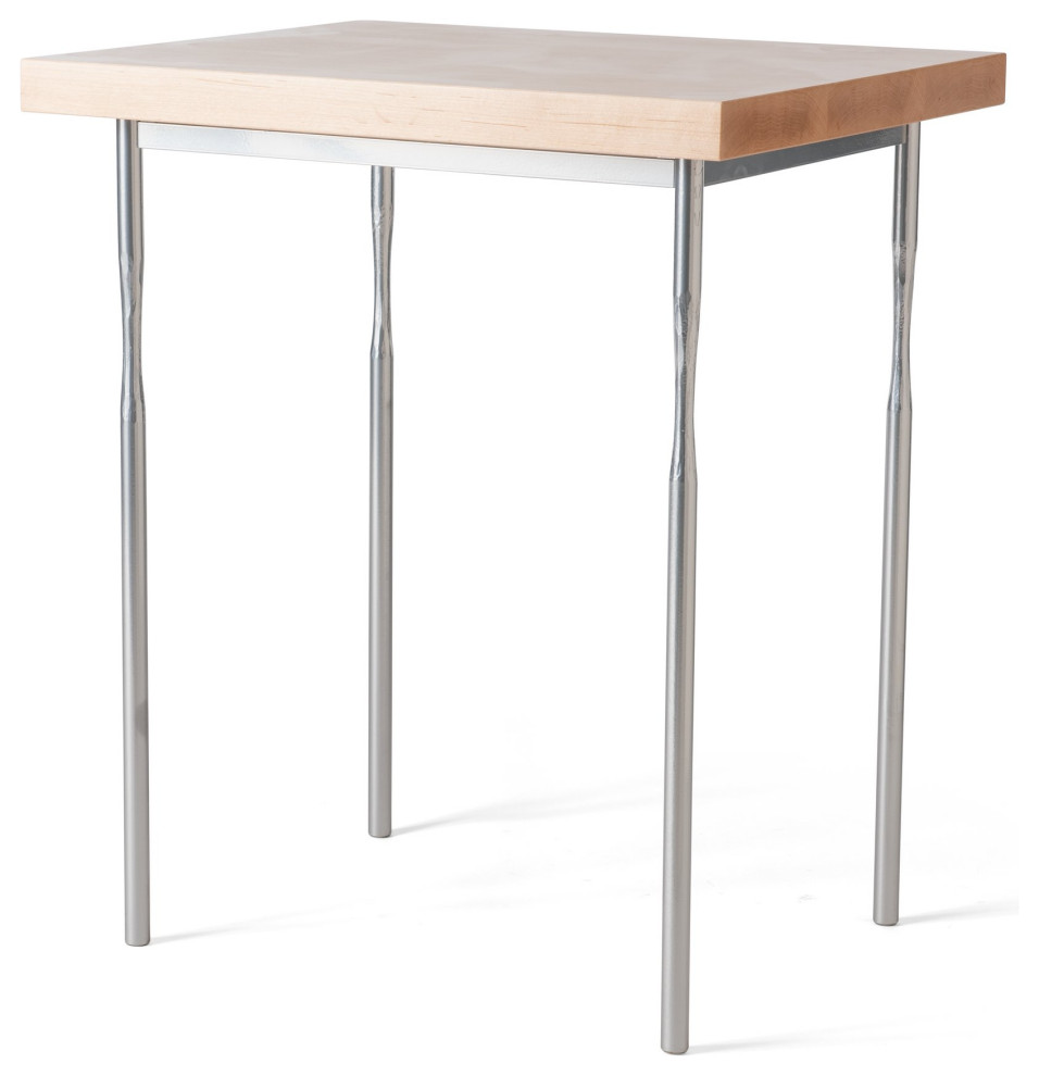 Hubbardton Forge 750115 05 M1 Senza Wood Top Side Table   Transitional   Side Tables And End Tables   by The Lighthouse  Houzz