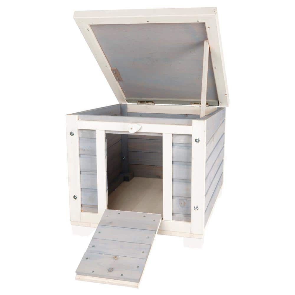 TRIXIE 16.5 in. x 15.75 in. x 20 in. Wooden Patio Condo for Cats 44094